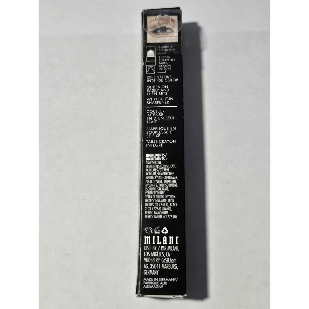 Milani‎ Stay Put Eyeliner 01 After Dark .01 oz New in Box